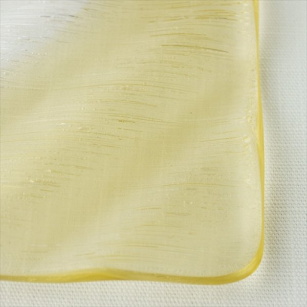 画像9: 富山ガラス/吉田薫/綾波小皿/イエロー/12.5x12.5 (9)