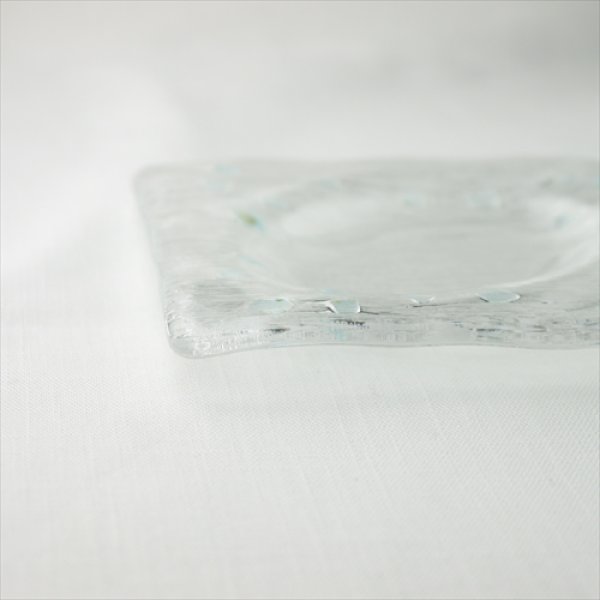 画像3: 富山ガラス/吉田薫/綾波小鉢/青/12.5x12.5 (3)