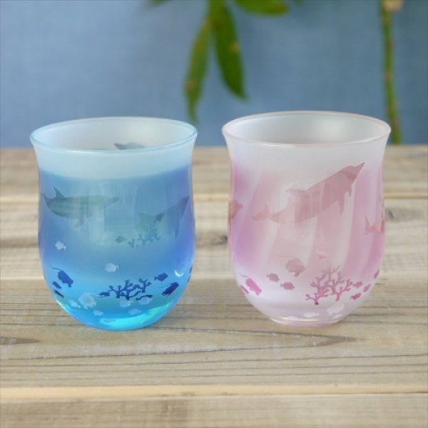 画像9: DOLIS/ショットブラスト/酒器（青）/イルカ/Φ7 X H8.3cm (9)