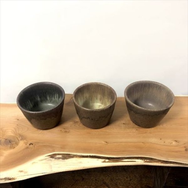 画像4: 關まどか/蕎麦猪口（黒）/イエロー/Φ9×H6.5 (4)