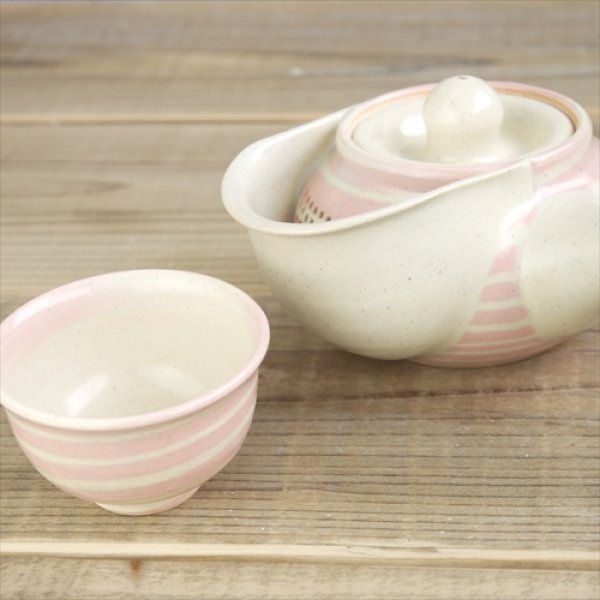 画像9: 京焼/晋六窯/煎茶碗/ピンク練込/Φ7.5 X H4.5cm (9)
