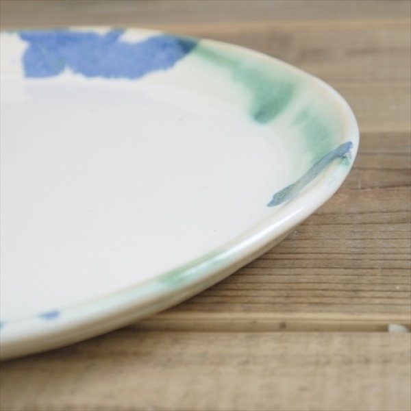 画像2: 京焼/晋六窯/SHIN PLATE (SKY)　25ｃｍ// (2)