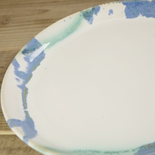 画像4: 京焼/晋六窯/SHIN PLATE (SKY)　25ｃｍ// (4)