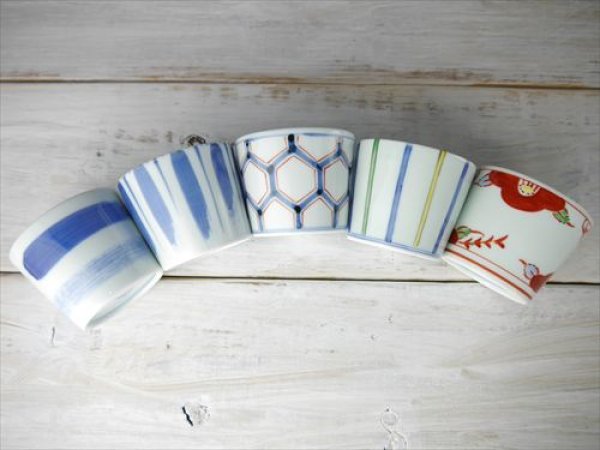 画像11: 有田焼/渓山窯/ARKZ-001001001/染付呉須刷毛そば猪口/Φ7.7 X H6.2 (11)