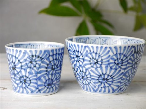 画像10: 有田焼/渓山窯/ARKZ-019019002/染付蛸唐草特大そば猪口/Φ10.7 X H6.8 (10)