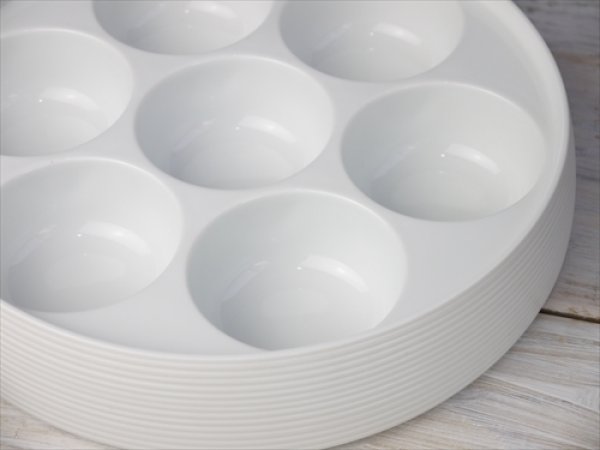 画像7: 有田焼/李荘窯/珠型五段重/白磁千段/Φ26 X H24.5cm (7)