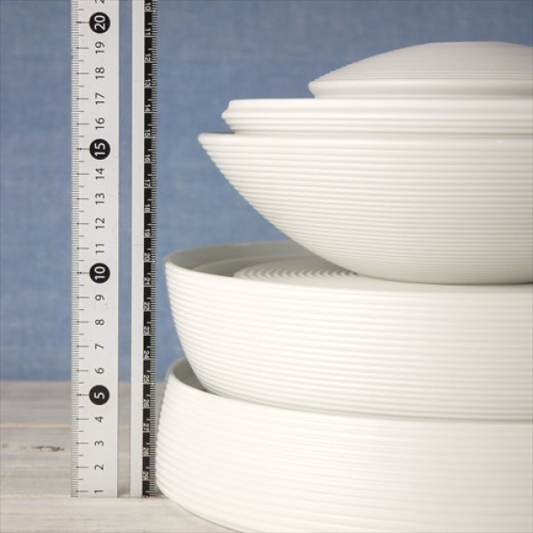 画像16: 有田焼/李荘窯/珠型五段重/白磁千段/Φ26 X H24.5cm (16)