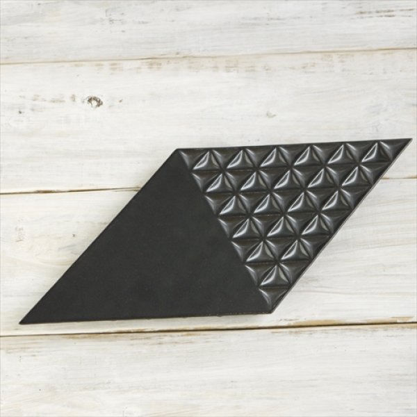 画像5: 有田焼/李荘窯/麻の葉菱形プレート/TR天目釉/Φ40.8 X 19.0 X H2cm (5)