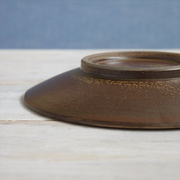 画像7: 小石原焼/やまさん柳瀬窯/飛鉋・導化釉/七寸/Φ21 X H3.8cm (7)