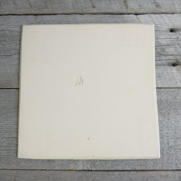 画像6: 信楽焼/むかで窯/鳥嶋一義/陶板（大） D1/白/25×25 (6)