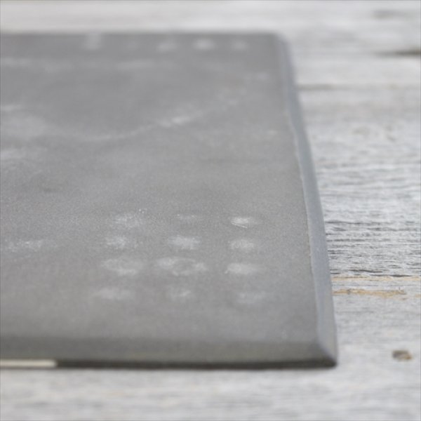 画像7: 信楽焼/むかで窯/鳥嶋一義/新陶板 H1/黒/25×25 (7)