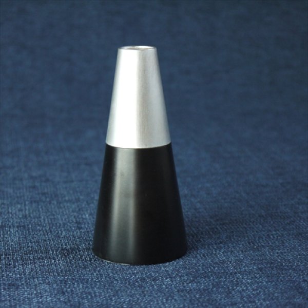 画像6: 富山高岡銅器/四津川製作所/喜泉ホルン　黒漆/MISTY SILVER/φ50×H110 (6)