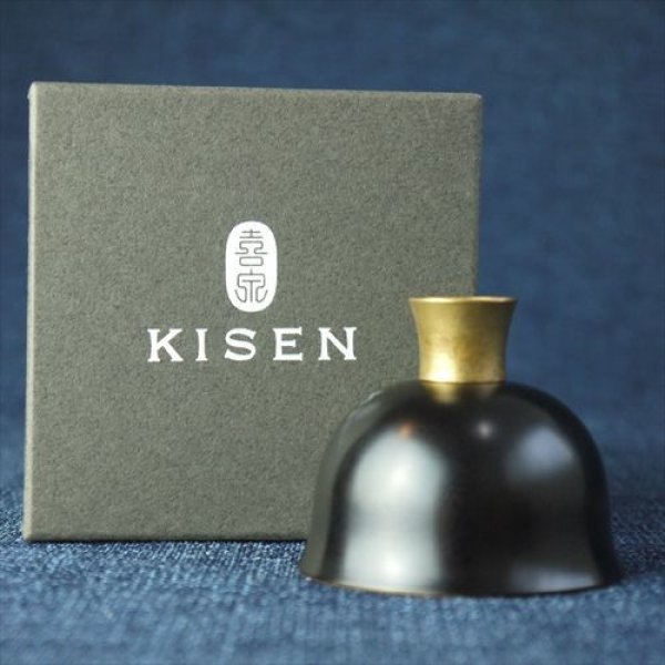 画像7: 富山高岡銅器/四津川製作所/喜泉ワン　黒漆/MELLOW GOLD/φ60×H50 (7)