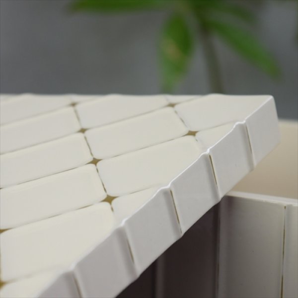 画像2: 紀州漆器/KISHU+（キシュウプラス）/TOGI/ホワイト/18.5×18.5×H7.5 (2)