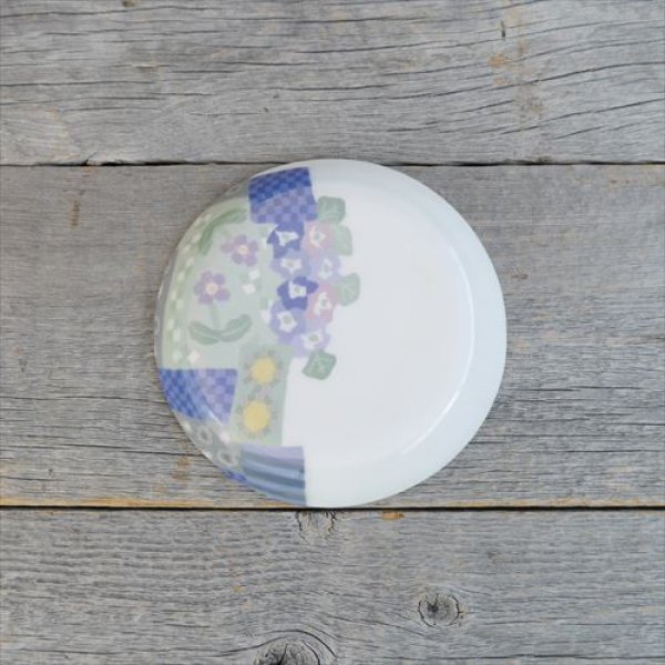 画像4: 有田焼/艸窯（そうがま）/彩磁練上 中皿 パッチワーク続穣/Φ14 X H2 (4)