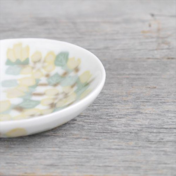 画像2: 有田焼/艸窯（そうがま）/華艦鞭上 取皿 山吹/Φ11 X H2.3 (2)