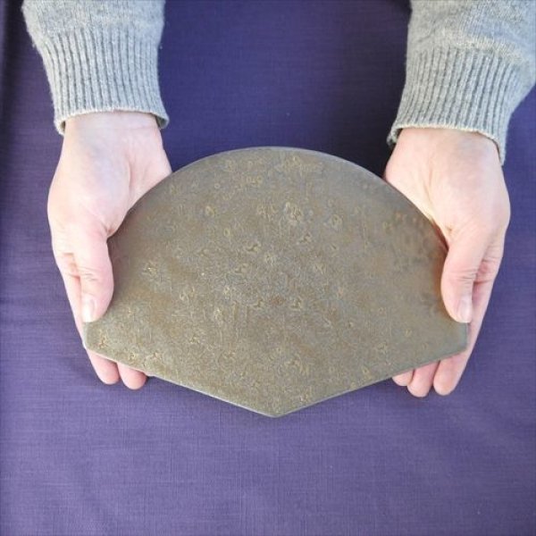 画像15: 滋賀県/ワカヤキモノ/CLAY PAPER F（FAN）/ゴールド/23x16 X H0.4 (15)