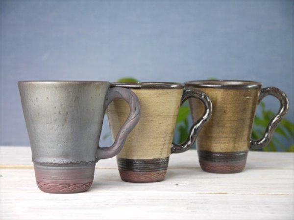 画像9: 陶房かんな/Driftwood Style Handle Mug（大）/ヴィンテージ/Φ9 X H10.5 (9)