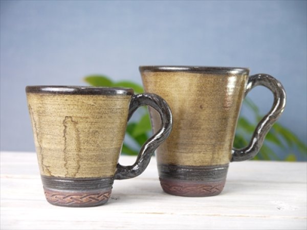 画像9: 陶房かんな/Driftwood Style Handle Mug（小）/ヴィンテージ/Φ8 X H8.8 (9)
