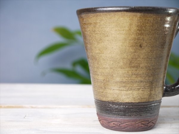 画像3: 陶房かんな/Driftwood Style Handle Mug（大）/ヴィンテージ/Φ9 X H10.5 (3)