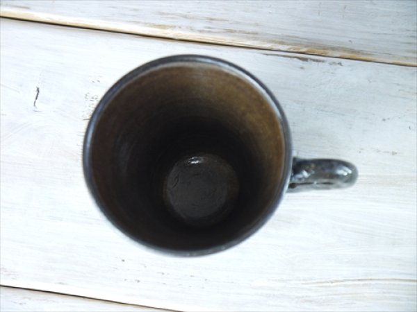画像4: 陶房かんな/Driftwood Style Handle Mug（大）/ヴィンテージ/Φ9 X H10.5 (4)