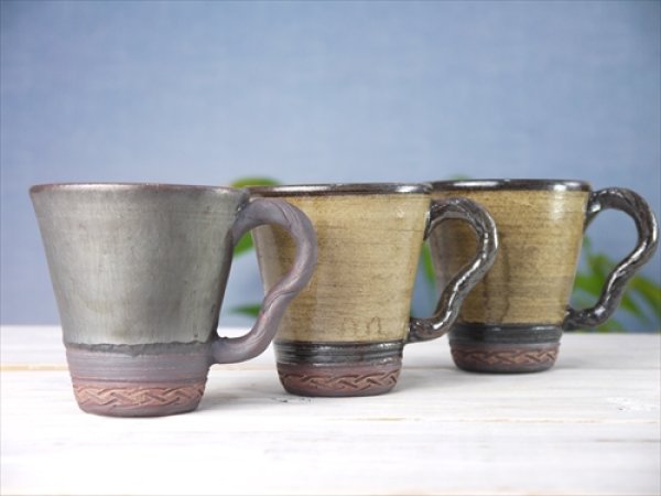 画像8: 陶房かんな/Driftwood Style Handle Mug（小）/ヴィンテージ/Φ8 X H8.8 (8)