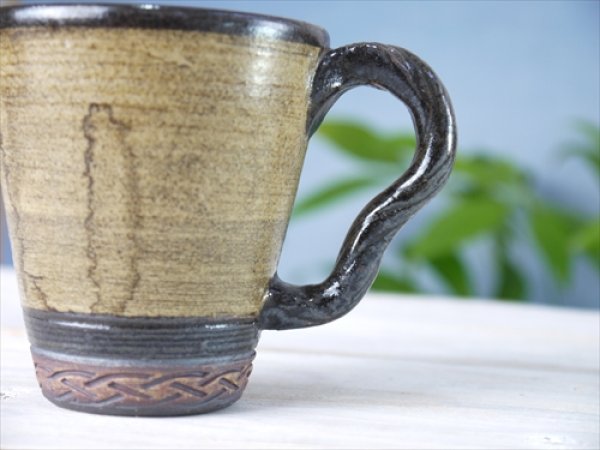 画像3: 陶房かんな/Driftwood Style Handle Mug（小）/ヴィンテージ/Φ8 X H8.8 (3)