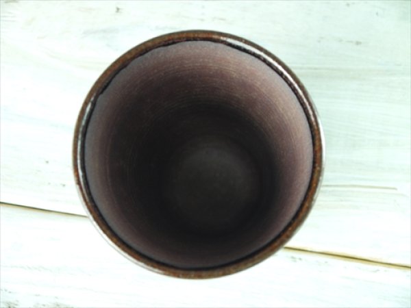 画像4: 陶房かんな/ビアタンブラー/アメ/Φ9 X H10.5 (4)