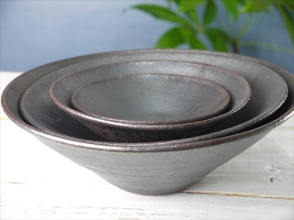 画像10: 陶房かんな/bowl（LL）/黒/Φ26 X H9 (10)