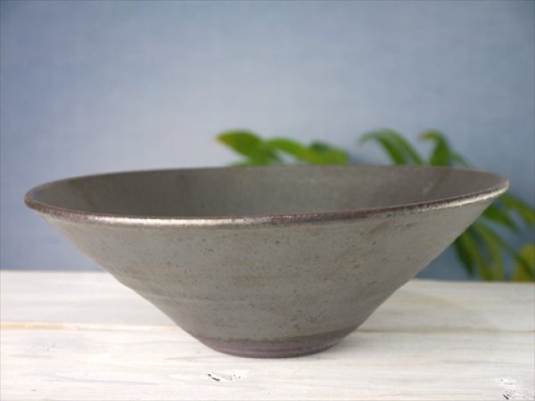 画像1: 陶房かんな/bowl（LL）/黒/Φ26 X H9 (1)