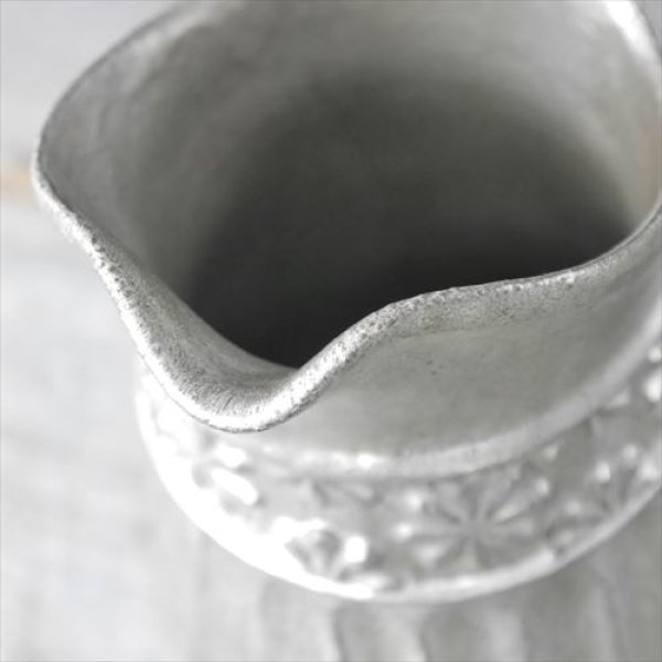 画像7: 秋山昌史/銀彩 水差し 大 /9X16X20 (7)