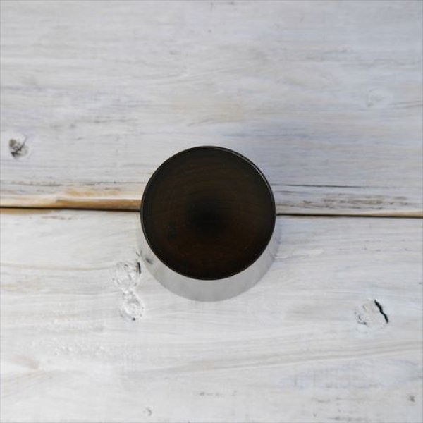 画像5: 山中漆器/我戸幹男商店/うすびきカップM/黒拭漆/Φ8 X 7.8 (5)