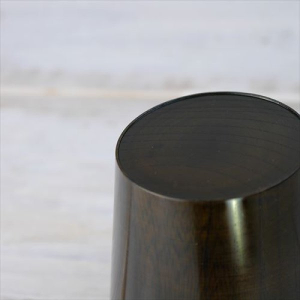 画像8: 山中漆器/我戸幹男商店/うすびきカップM/黒拭漆/Φ8 X 7.8 (8)
