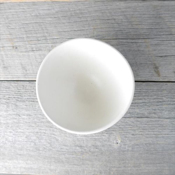 画像4: 美濃焼/伸光窯/ホワイト＆ビター/ライスボウル/ライン/Φ11.5X7.5 (4)