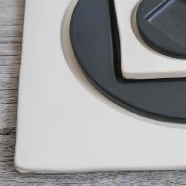 画像3: 二本松萬古焼/井上窯/IRIKOセット角/白〜黒/ (3)