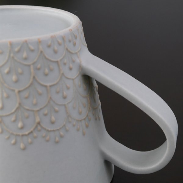 画像9: 福岡/谷口なづみ/大マグカップ/レース/Φ11 X H8.1 (9)