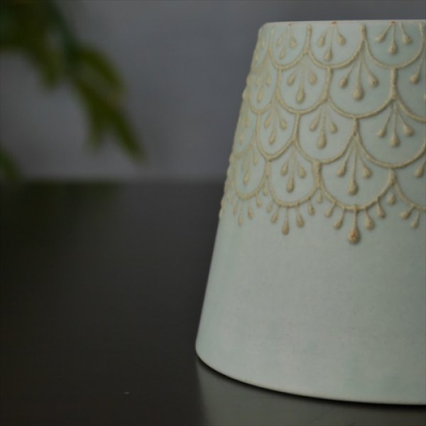 画像10: 福岡/谷口なづみ/大マグカップ/レース/Φ11 X H8.1 (10)