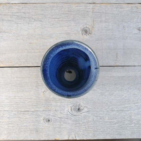 画像2: 北海道/創生窯/フリーカップ/北海道ブルー/Φ9 X H9.5 (2)