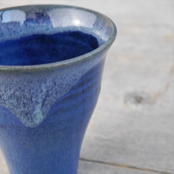 画像3: 北海道/創生窯/フリーカップ/北海道ブルー/Φ9 X H9.5 (3)