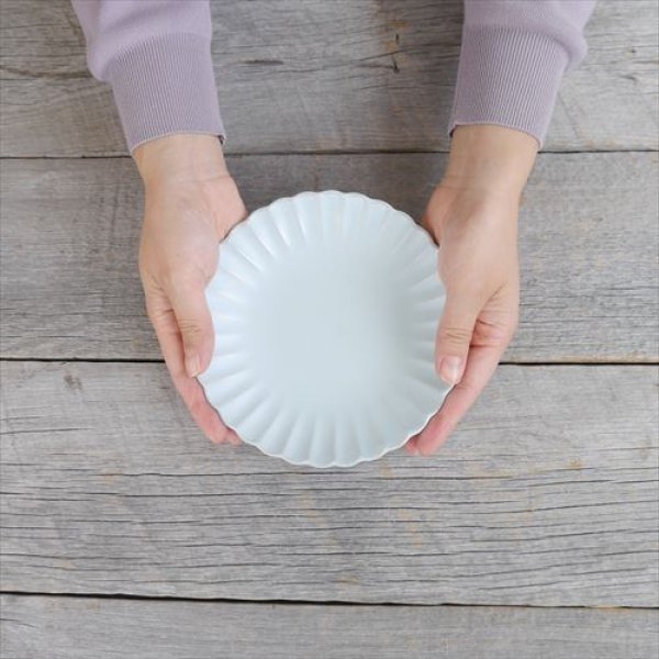 画像13: 瀬戸焼/青組（ao gumi）/花皿 (M)　（5個セット）【4色】/ぎんはく/みずはだ/こいあい/くじゃくあお/Φ16 X H3 (13)