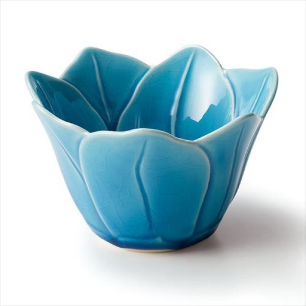 画像8: 瀬戸焼/青組（ao gumi）/形　アマリリスボウル　（3個セット）【3色】/あさぎ/きはだ/はいあお/Φ10 X H6.3 (8)