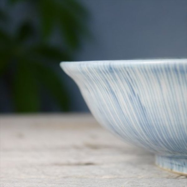 画像4: 多治見/草の頭窯/深鉢/花火文様 ブルー/Φ19x17 X H6 (4)