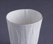 画像2: 有田焼/文山製陶/ceramic mimic fabric/タンブラー/プラチナ/Φ7.5 X H9.5 (2)
