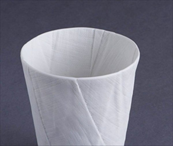 画像3: 有田焼/文山製陶/ceramic mimic fabric/タンブラー/プレーン/Φ7.5 X H9.5 (3)