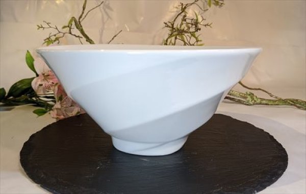 画像2: 美濃焼/白磁/プリーズボール　白　Ｌ/Φ21.7×10.7　1600ｃｃ (2)