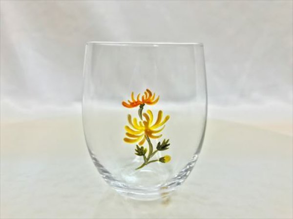 画像2: 愛知/Masumi's Heart マスミズハート・伊藤真澄/小皿と小グラスセット・菊/170ml (2)