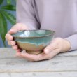 画像11: 上野焼/庚申窯/茶碗/緑青/Φ12.5X H5.8 (11)