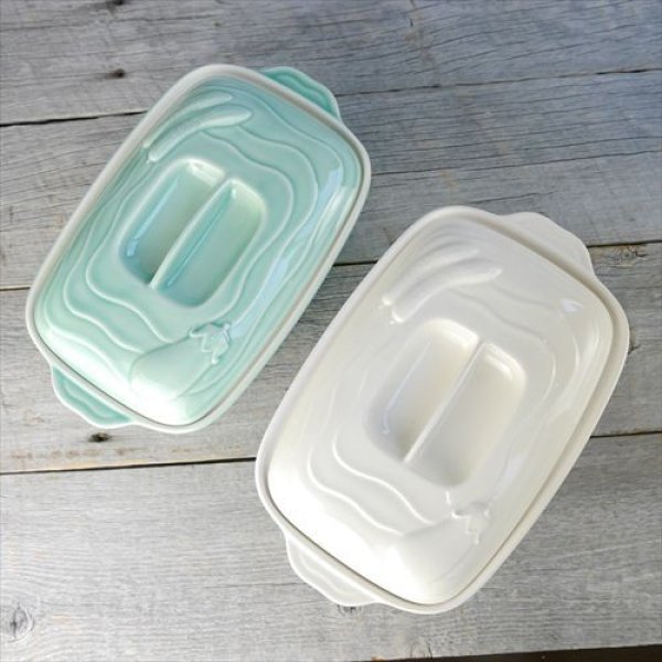 画像12: 三重/四日市萬古焼/千陶千賀陶器/ぬか床容器セット/白/27ｘ17 X H13 (12)