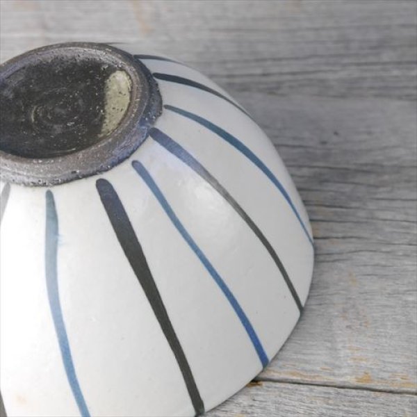 画像6: 信楽焼/ヤマ庄陶器/モダン十草どんぶり/Φ16 X H8.5 (6)