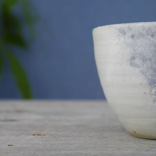 画像4: 福岡/都府樓焼/耒仙山房/フリーカップ/藁白/温掛け赤/Φ11 X H7.5 (4)